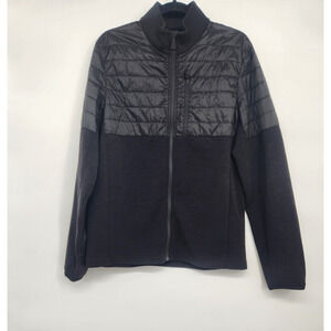 Aztech Mountain Smuggler Fleece and Quilted Shell Jacket Sz M Black #1D420
